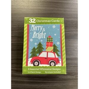 Greeting Card Holiday Christmas Cards Multiple Designs Lot of 28 Plus Envelopes